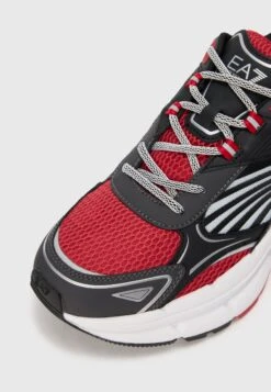 EA7 Emporio Armani CRAVE UNISEX - Trainers - Black/glacier Gray/asphalt/haute Red -Total Wear Store 4ac24662be5242b888b953947fef8b01