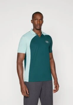 EA7 Emporio Armani TENNIS PRO COLORBLOCK - Polo Shirt - Ponderosa Pine