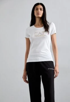 EA7 Emporio Armani Print T-shirt - White -Total Wear Store 4b5edff140684937b91e35e41e517719