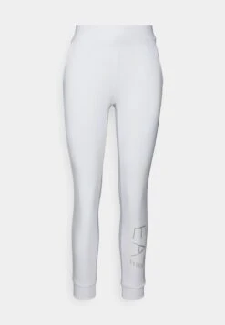 EA7 Emporio Armani Trouser - Tracksuit Bottoms - White/Sparkle -Total Wear Store 4b98c4b9bac34d72a5e4b53184b45283