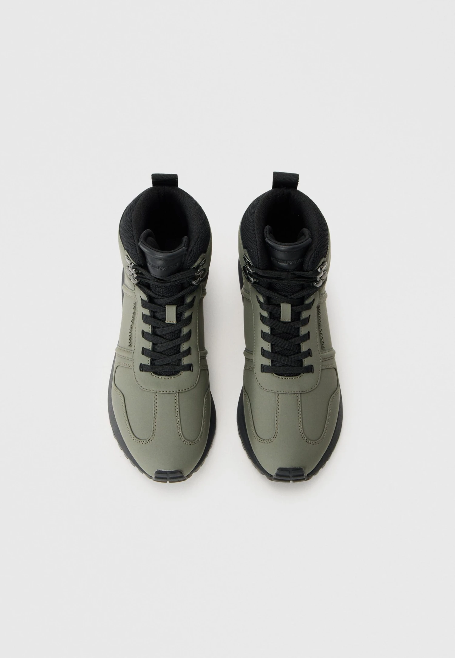 Emporio Armani DUSTY - High-top Trainers - Olive/black 6 Emporio Armani DUSTY - High-top Trainers - Olive/black - Image 4