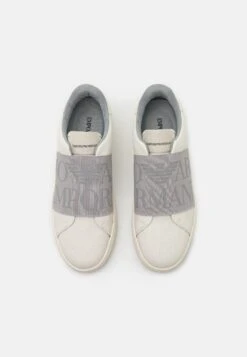 Emporio Armani Funn - Slip-Ons - Off-White/Light Grey -Total Wear Store 4c260257bdbf4bfeac29e4c968c8e90d