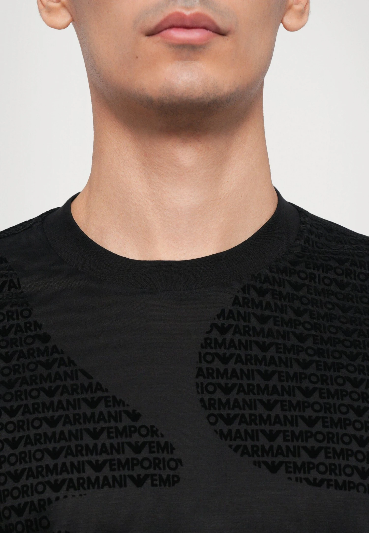 Emporio Armani Print T-shirt - Black Fancy 9 Emporio Armani Print T-shirt - Black Fancy - Image 7