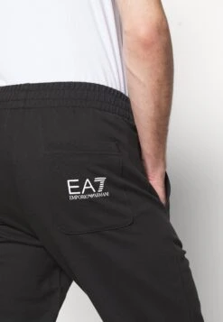EA7 Emporio Armani Trouser - Tracksuit Bottoms - Black/White -Total Wear Store 4cf69011b99c4d5cb90eddd14d8a2613