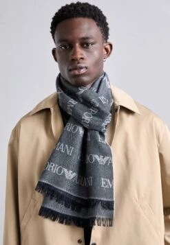 Emporio Armani SCARF - Scarf - Navy Blue Fancy -Total Wear Store 4d0b03a71e874747a52963a2645e3f3d