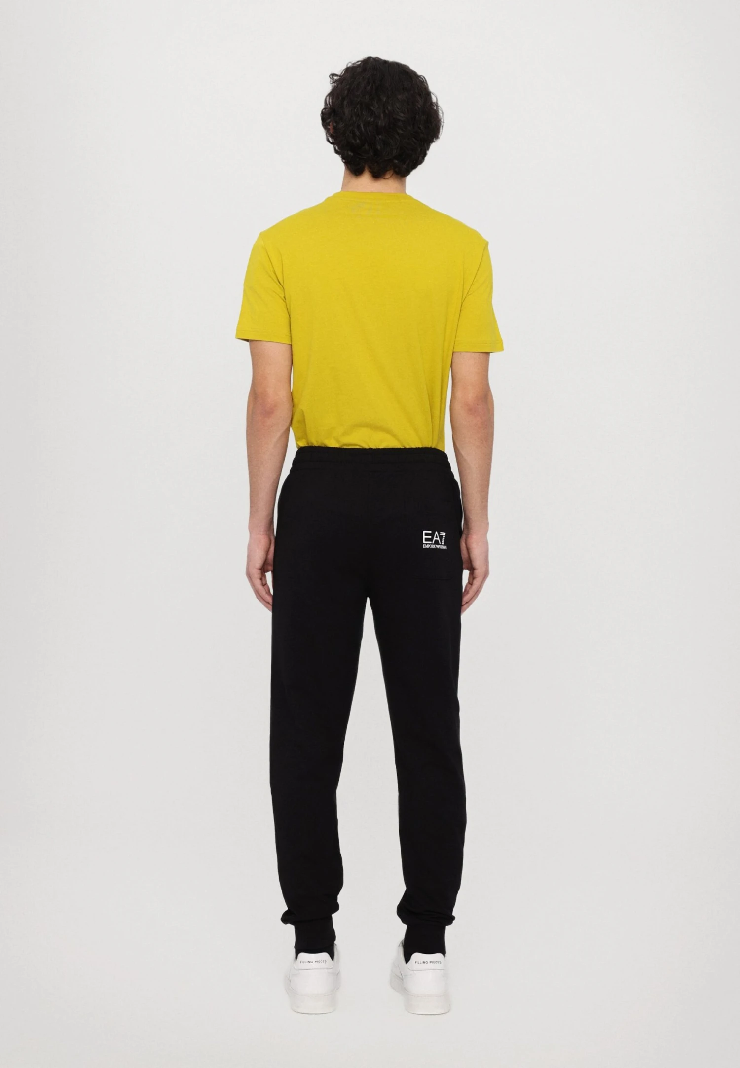 EA7 Emporio Armani TROUSER - Tracksuit Bottoms - Black/white 5 EA7 Emporio Armani TROUSER - Tracksuit Bottoms - Black/white - Image 3