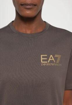 EA7 Emporio Armani Print T-shirt - Chocolate Brown -Total Wear Store 4d8b69a86e9d49fe9fb738dc2a53178e