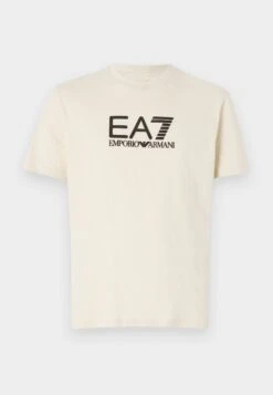 EA7 Emporio Armani Print T-shirt - Black/beige -Total Wear Store 4dcb08ae6090487fb48a4bba453e8909