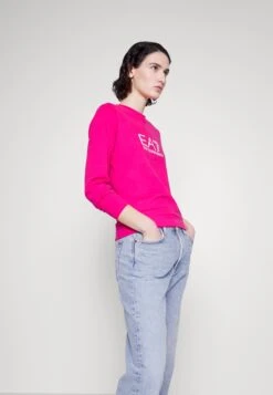 EA7 Emporio Armani Sweatshirt - Pink/White -Total Wear Store 4e3b76dd40fd4f8f8251baa8b16ac5bd