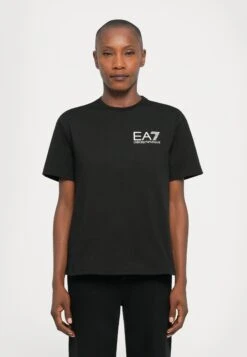 EA7 Emporio Armani Print T-shirt - Black