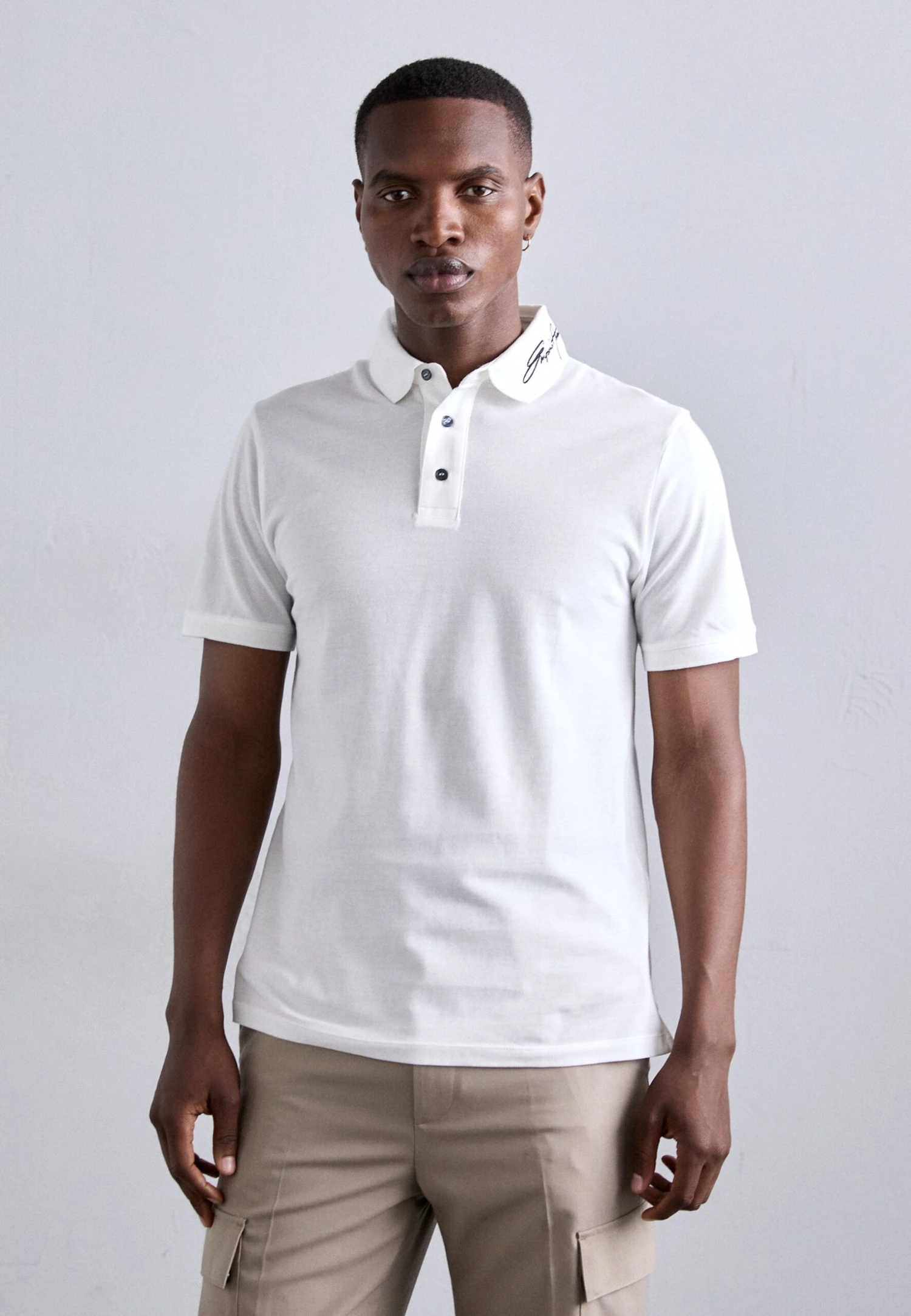 Emporio Armani Polo Shirt - Snow White 3 Emporio Armani Polo Shirt - Snow White