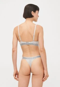 Emporio Armani PADDED BRALETTE BRA - Triangle Bra - Warm Grey Melange -Total Wear Store 4ebc0e31f841417abf5cda49211a0dc4