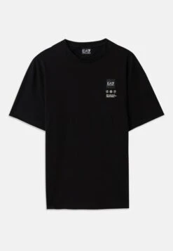 EA7 Emporio Armani TRAIN LOGO OVERSIZE TEE - Print T-shirt - Black -Total Wear Store 4fc97e2ddf284ee6a5dfc5d3ab69b4ee