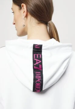 EA7 Emporio Armani Hoodie - White -Total Wear Store 505916c3c8274d15b1b46e80bf5160aa