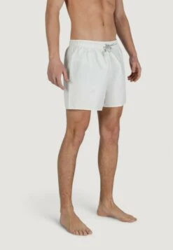 EA7 Emporio Armani Swimming Shorts - White Silver -Total Wear Store 51247804edb748168152f281e771eee3