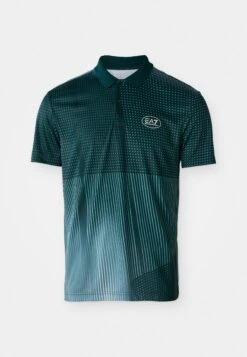 EA7 Emporio Armani TENNIS PRO GRAPHIC - Polo Shirt - Blue Shade -Total Wear Store 52452beabcd246dd8425b4cc93da288c 2