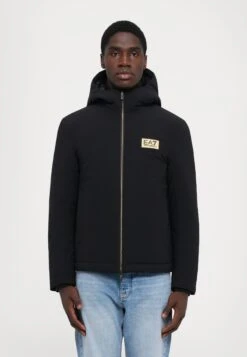 EA7 Emporio Armani TRAIN LABEL JACKETS - Winter Jacket - Black