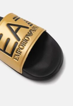 EA7 Emporio Armani UNISEX - Pool Slides - Shiny Gold/black -Total Wear Store 526e9f07db284e4fb1e860c93d9dbd4a