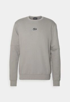 EA7 Emporio Armani Sweatshirt - Sweatshirt - Light Grey -Total Wear Store 52a17f42b53b42e1a2792b316e696b50