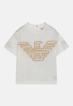 Emporio Armani Baby Unisex - Print T-Shirt - White