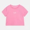 EA7 Emporio Armani Logo Series Girl - Print T-Shirt - Rosa Chiaro -Total Wear Store 5600482705fb40a7a668e50ba898abdb