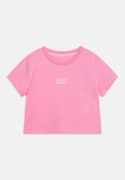 EA7 Emporio Armani Logo Series Girl - Print T-Shirt - Rosa Chiaro