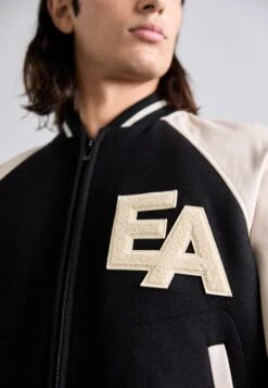 Emporio Armani BLOUSON JACKET - Bomber Jacket - Beige/black -Total Wear Store 5670ddff5642468eba40d584aa5e0e5c