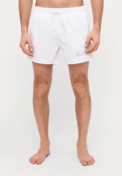 EA7 Emporio Armani BEACHWEAR - Swimming Shorts - White/silver