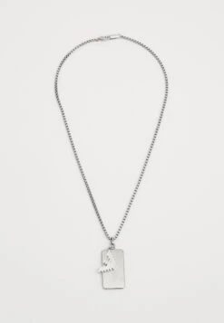 Emporio Armani EAGLE LOGO - Necklace - Silver-coloured