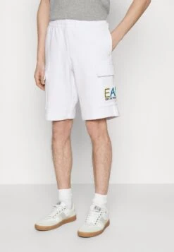 EA7 Emporio Armani Shorts - Tracksuit Bottoms - White