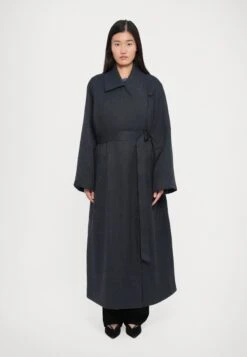 Emporio Armani COAT - Classic Coat - Blu Grigio Melange