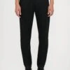 EA7 Emporio Armani TRAIN LABEL ALCANTARA - Tracksuit Bottoms - Black -Total Wear Store 5784194f465c4150835e737c22480245