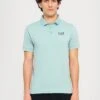 EA7 Emporio Armani TRAIN CORE - Polo Shirt - Blue Surf -Total Wear Store 57cc0435425b42fa98af64e27eb407f8