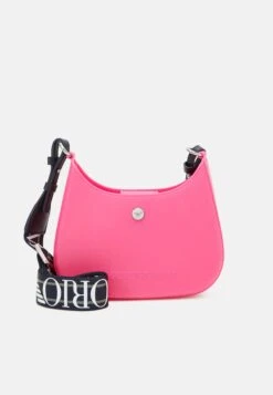 Emporio Armani Recycled Womans Mini Bag - Across Body Bag - Fuxia/Navy