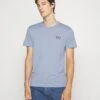 EA7 Emporio Armani Print T-Shirt - Blu Navy Chiaro -Total Wear Store 57e5992d5dc94b3086a71e7f875c0516
