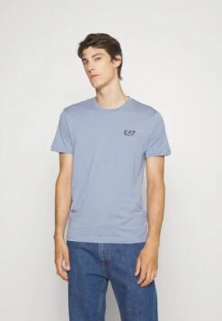 EA7 Emporio Armani Print T-Shirt - Blu Navy Chiaro