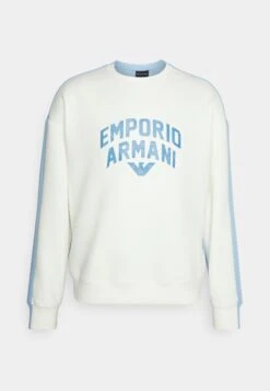 Emporio Armani Sweatshirt - Bianco/Placid -Total Wear Store 58ca34d7a37b409bbba7d7b6677f1ca5