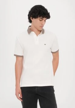 Emporio Armani POLO SHIRT - Polo Shirt - Snow White -Total Wear Store 5946f4046a0c4689aa633adb34863dd3