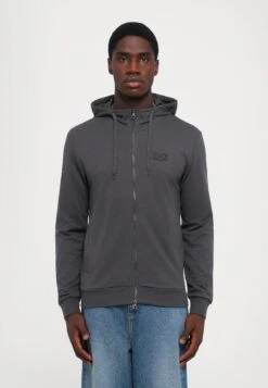 EA7 Emporio Armani TRAIN CORE HOODIE - Hoodie - Asphalt