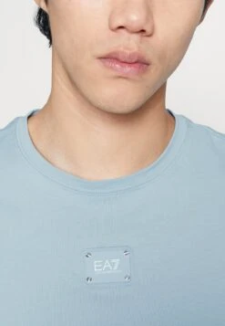 EA7 Emporio Armani Basic T-Shirt - Blue -Total Wear Store 5ccc22731543419bbcdacf47c36b7df7