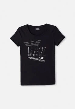 EA7 Emporio Armani Print T-shirt - Blue -Total Wear Store 5cef81bbb6fc4590b3603950f2b4cfb6