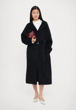 Emporio Armani COAT - Classic Coat - Navy Blue -Total Wear Store 5e14cb57d38c4ea08ee1b4776d002590