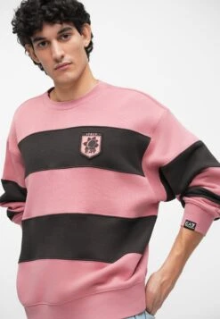 EA7 Emporio Armani TRAIN CLUB HOUSE RUGBY UNISEX - Sweatshirt - Pink/brown -Total Wear Store 5e5a7065e1944314bbda3d42e75df0ad