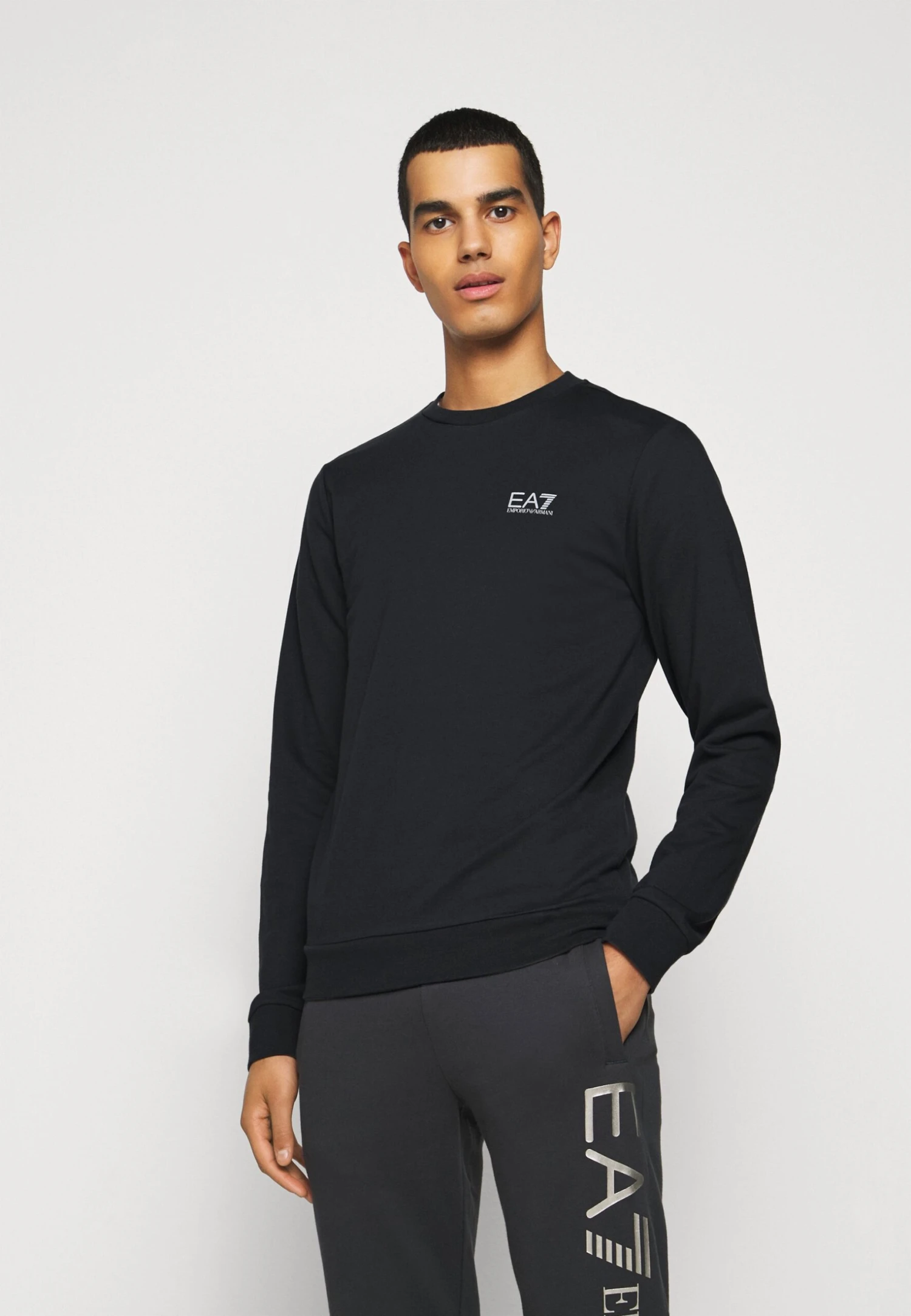 EA7 Emporio Armani Sweatshirt - Night Blue/Silver 3 EA7 Emporio Armani Sweatshirt - Night Blue/Silver