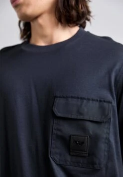 Emporio Armani Print T-shirt - Blue Navy -Total Wear Store 5f4008f3ba004d1095082ca0715df918