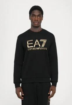 EA7 Emporio Armani TRAIN LOGO - Sweatshirt - Black