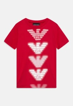 Emporio Armani Unisex - Print T-Shirt - Rosso