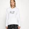 EA7 Emporio Armani Hoodie - White/Black -Total Wear Store 5ff0b0743d674be6adedfcdf6e5baf08