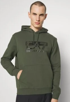 EA7 Emporio Armani Sweatshirt - Verde Scuro -Total Wear Store 60077cf6724b4a3585e4fd37cd89fc9c