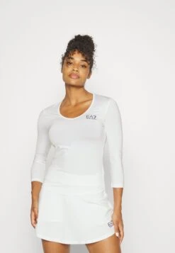 EA7 Emporio Armani Tennis Pro Classic Tee - Long Sleeved Top - White